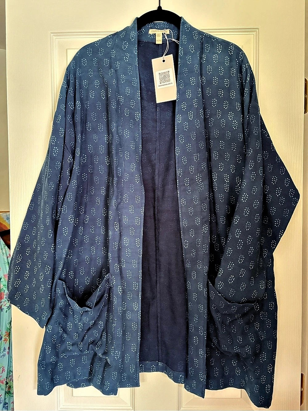 Eileen Fisher Blue kimono Jacket XL/TG